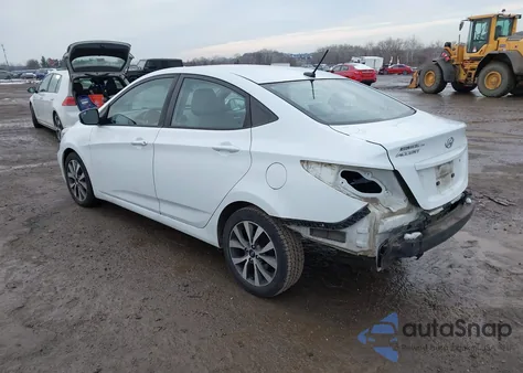 2017 Hyundai Accent Value Edition z USA, uszkodzony, nr VIN KMHCT4AE3HU352883